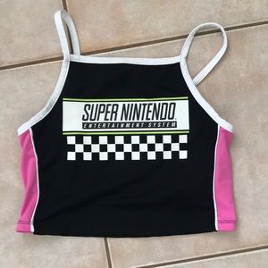 A Nintendo crop top